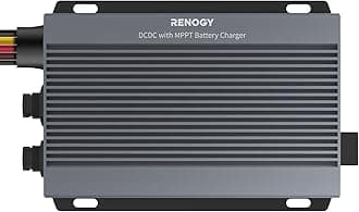 RENOGY 12V/24V 50A DC-DC Charger with MPPT - IP67 Waterproof Solar & Alternator Charger 720W Boost Buck Voltage Battery Chargers for RV, Marine, Lithium/AGM/Gel Batteries