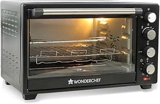 Oven Toaster Griller (OTG) - 40 litres, Black - with Rotisserie,Auto-Shut Off, Heat-Resistant Tempered Glass, Multi-Stage Heat Selection | | Bake, Grill, Roast | Easy clean