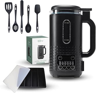 Hello High Ultra Infuser - All in One Decarboxylator Herbal Infuser with Butter Mold & 5pc Spatula Set – Herbal Oil, Butter Maker