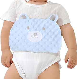 Baby Colic and Gas Relief - Cassia Seed Heated Tummy Wrap,Baby Heating Pad Swaddle Belt Relieves and Soothes Gas,Bloating and Upset Stomach (Blue)