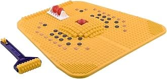 R A Products Ramdev Acupressure Copper Power Mat With Magnets And Pyramids For Pain Relief Foot Mat - 3000