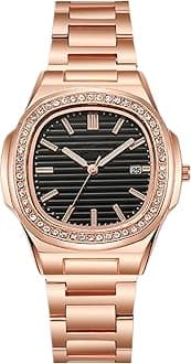 JOATVEE Mens Watch Analog Quartz Stainless Steel Date Watches Business Casual Business Watches for Men Women Luxury Style