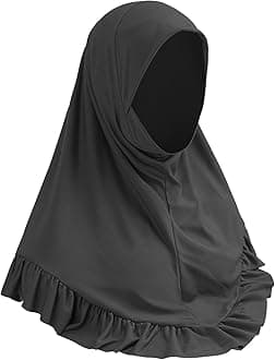 FaxiantherMuslim Hijab for Women, Full Cover Turban Islamic Instant Headscarf Ladies One Piece Arab Head Wrap Scarves Ramadan Eid Prayer Dress Beanie Turban Bandana Hat Islam Middle East Head Wear