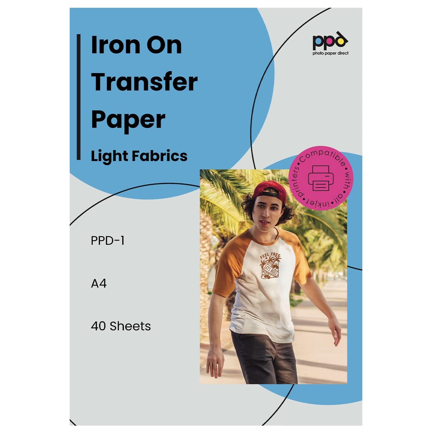 Iron-on Transfer Paper for Light Fabrics