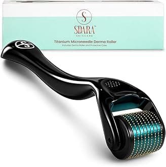 Sdara Skincare Derma Roller Microneedling Roller for Face, Beard, Hair - Includes Free Storage Case, for Men and Women