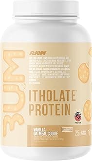 Whey Isolate Protein Powder, Vanilla Oatmeal Cookie (CBUM Itholate Protein) - 100% Grass-Fed Sports Nutrition for Muscle Growth & Recovery - Low-Fat, Low Carb, Naturally Flavored - 25 Servings