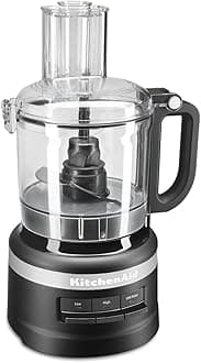 KitchenAid KFP0718BM Food Processor, 7 cup, Matte Black"Min 1 year manufacturer warranty"
