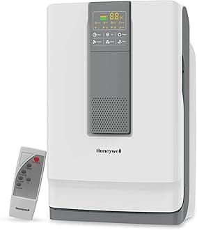 - Honeywell Air Purifier For Home, 5 Stage Filtration, Covers 543 sq.ft, UV LED & Ionizer, Anti-Bacterial, Activated Carbon & H13 HEPA Filter, Removes 99.99% Pollutants & Micro Allergens - Air touch V4