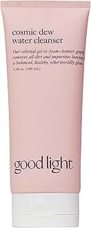 - good light Cosmic Dew Water Cleanser. Celestial Gel-to-Foam Face Wash Cleanser. Made with Glycerin and Hyaluronic Acid. Hydrating, Sensitive Skin Safe Korean Skin Care. (3.38 fl oz)