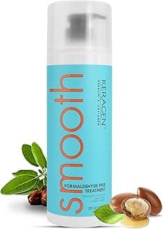Brazilian Keratin Smoothing Treatment, Blowout Straightening System for Dry and Damaged Hair, Formaldehyde Free, 32 Oz - Eliminate Curls and Frizz, Fine to Medium Hair