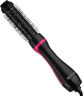 REVLON One Step Root Booster Round Brush Dryer and Hair Styler | Fight Frizz and Add Volume, (1-1/2 in)