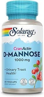 Solaray D-Mannose with Cranactin, 1000 mg, 60 Count