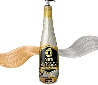 OURO Shampoo Toning Nuance Blonde Silver Hair Treatment | Champu Matizador Para Cabellos Rubio y Platinado 33.8unces-1000mililiter