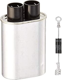 AV Aluminium High Voltage Microwave Oven Capacitor 1MFD and Diode (Silver)