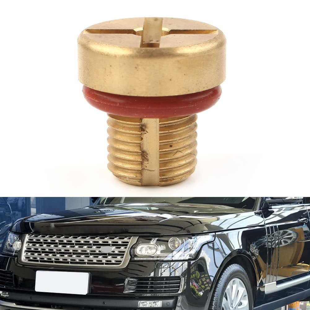 FSFY Brass Solid Plug Connector Water Pipe Male Thread End Cap Fits for Land Rover Discovery engines 3.0L SC V6 petrol 2017+,LR034624-DT