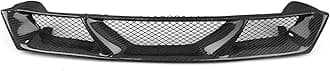 Compatible with S14 Silvia 1995-1998 Front Grille Racing Grill Carbon Fiber/Fiberglass Upper Bumper Hood Radiating Mesh Grid(Carbon Fiber Style)