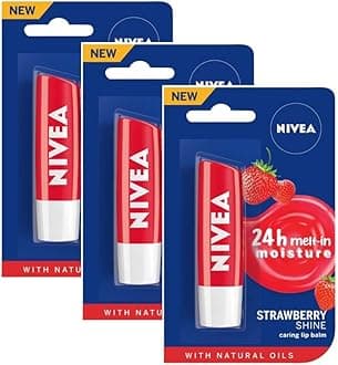 Strawberry Fruit Shine Lip Care, 4g (Pack of 3)