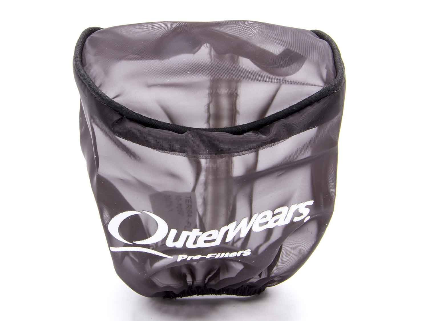 Outerwears 10-1052-01 Black Pre-Filter with Top Black (3.5in Dia x 4in L)