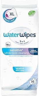 Adult Care Wipes, Extra-large 99.9% Water Based Wipes, Unscented & Hypoallergenic for Sensitive Skin, 30 Count (1 Pack)
