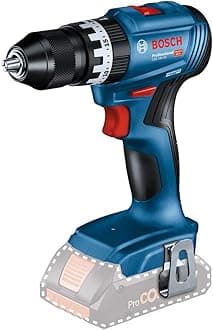 18V System GSB 18V-45 Cordless Hammer Drill (Speed 1,900 min) ¹, Batteries and Charger Not Included, in Box, Blue, 06019K3300