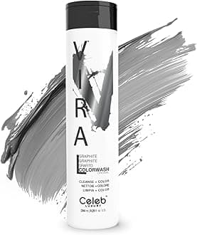 Celeb Luxury Viral Pastel Graphite Colorwash, Color Depositing Shampoo with Bondfix Bond Rebuilder, Semi Permanent Hair Colour, Vegan Hair Dye, Maintains and Refreshes Metallic Silver Hair Color