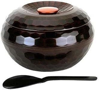 JapanBargain 2076, Japanese Rice Serving Bowl with Lid and Rice Scoop, 3-4 Serving, Made in Japan