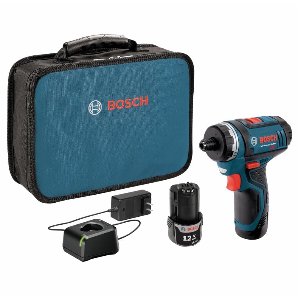 BOSCH PS21-2A 12V Max 2-Speed Pocket Driver Kit with (2) 2.0Ah Batteries