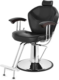 Artist hand Stylist Chairs for Salon All Purpose Barber Chair Reclining Salon Chair, Both Sides Levers for Left-Handed