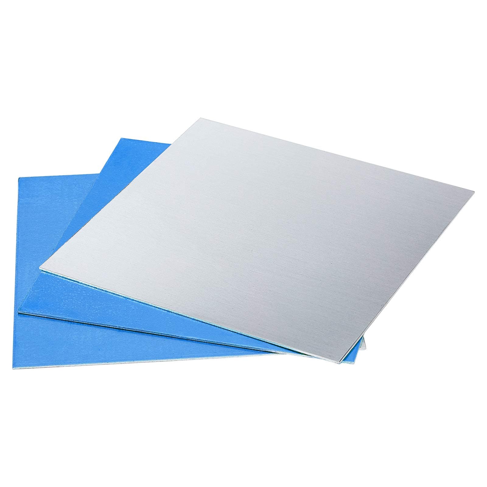 PandaHall Thin Aluminium Sheets, Practice Empty Aluminium Punching Sheets
