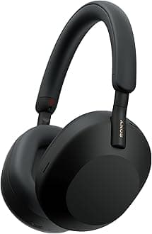 WH-1000XM5 Premium Noise Canceling Headphones, Auto NC Optimizer, 30-Hour Battery, Alexa Voice Control, Black