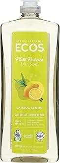 ECOS, Dish Soap Bamboo Lemon, 25 Fl Oz