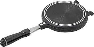 Yoshikawa SJ3208 Hot Sand Maker, For Gas Fire, Hot Multi Sandpan Total Length 16.3 x Diameter 7.1 x Height 1.3 inches (41.5 x 18.0 x 3.4 cm), Black, Outdoor Camping