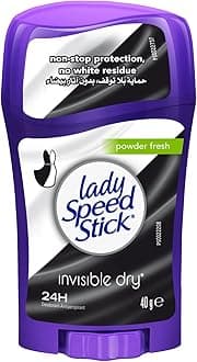 Lady Speed Stick, Invisible Dry Deodorant Antiperspirant Powder Fresh, 40 grams