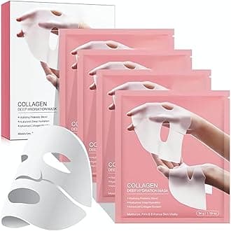 Collagen Overnight Face Mask | Korean Glass Skin Hydrogel Mask for Deep Hydration, Pigmentation, Anti-Aging & Pore Minimizing | Hyaluronic Acid, Niacinamide, Vitamin E & Centella | Pack of 1