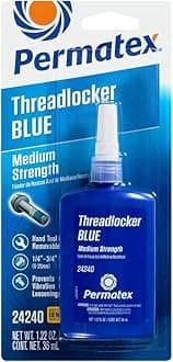 Permatex 24240 Medium Strength Threadlocker Blue, 36 ml, Automotive Threadlocker For Preventing Bolts From Loosening And Corrosion, Removable With Hand Tools