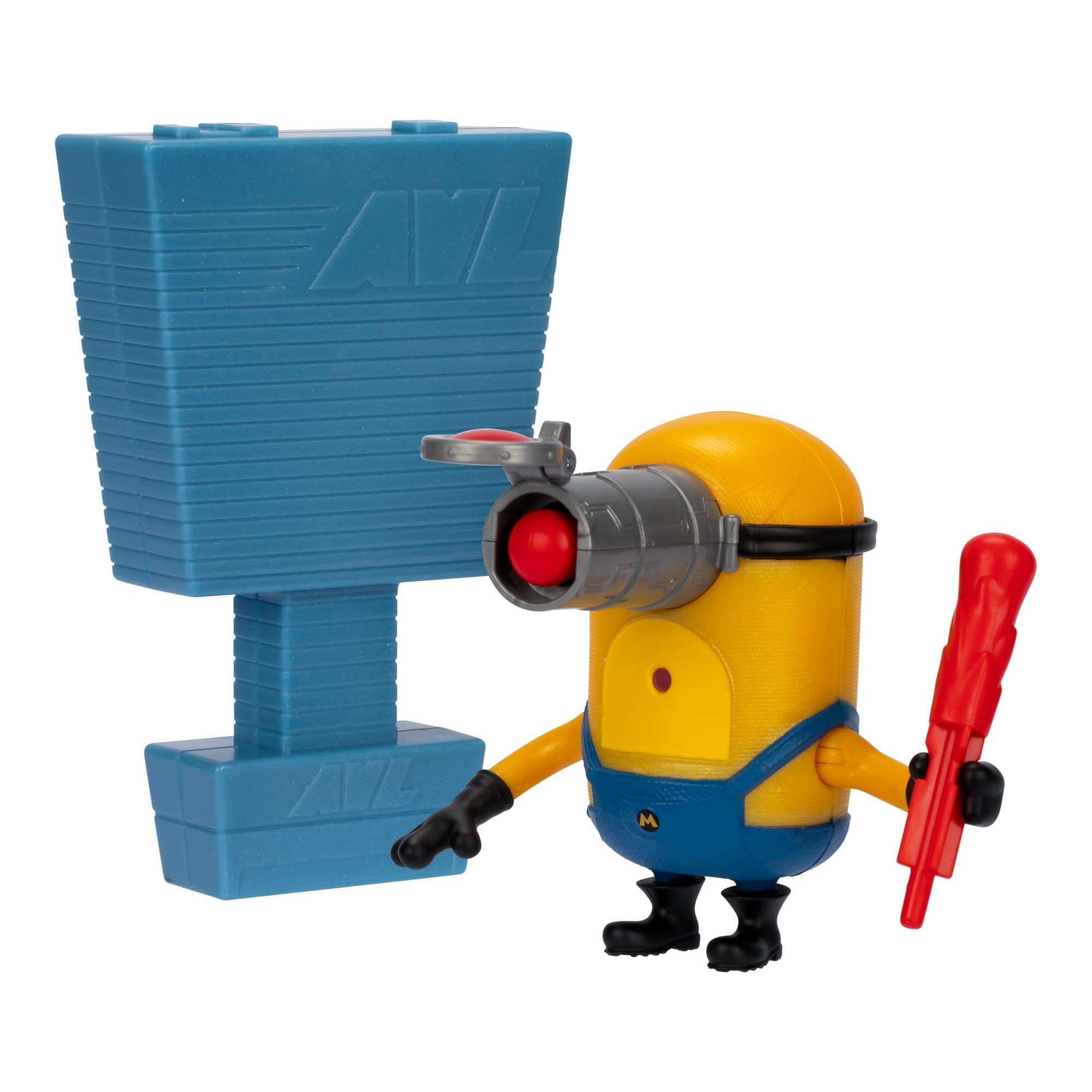 Minions Despicable ME 4 Launch & Blast Mega Mel Action Figure | Push Down On Mel's Head to Fire His Blaster | Collect All 5 | All with A Different Play Feature and Accessories