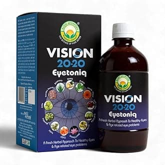 BASIC AYURVEDA Vision 20-20 Eyetoniq 450 ml- Herbal Eye Tonic | Ayurvedic Drink for Eye Health | A Powerful Blend of Natural Ingredients & Advance Formula