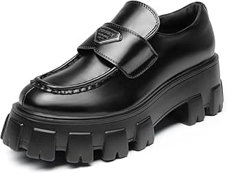 Women's Chunky Loafers Platform Comfortable Slip-On Dressy Business Casual Shoes