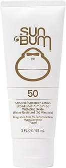 Mineral SPF 50 Sunscreen Body Lotion| Broad Spectrum Moisturizing Facial Sunblock with Vitamin E | Vegan and Hawaii 104 Act Compliant (Octinoxate & Oxybenzone Free) | Travel Friendly 3 oz