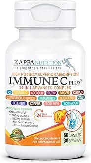 Quercetin 1,000mg, Vitamin C 1,000mg, Zinc 50mg, Vitamin D3 5,000iu, Selenium, Copper, Acerola, Ginger, Rutin, Bitter Orange, Rose Hips, Echinacea, Immune C Plus, 14 in 1 Immune C Plus (60 Count)