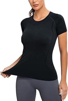 MathCat Workout Shirts for Women, Workout Tops for Women, Yoga Short Sleeve Shirts Soft Seamless Gym Shirts