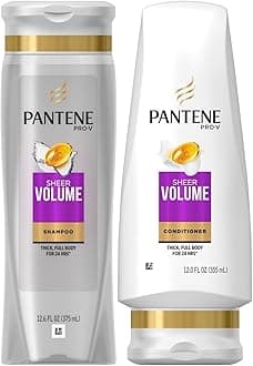 Pantene Pro-V Sheer Volume, DUO Set Shampoo + Conditioner, 12.6 Ounce, 1 each