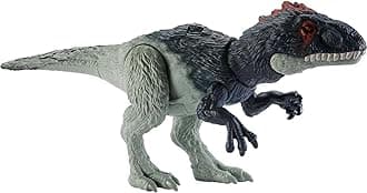 Jurassic World Wild Roar Eocarcharia - Medium Dinosaur Toy Figure with Roar Sounds, Specific Attack Movement and AR Experience, for Children from 4 Years, HLP17