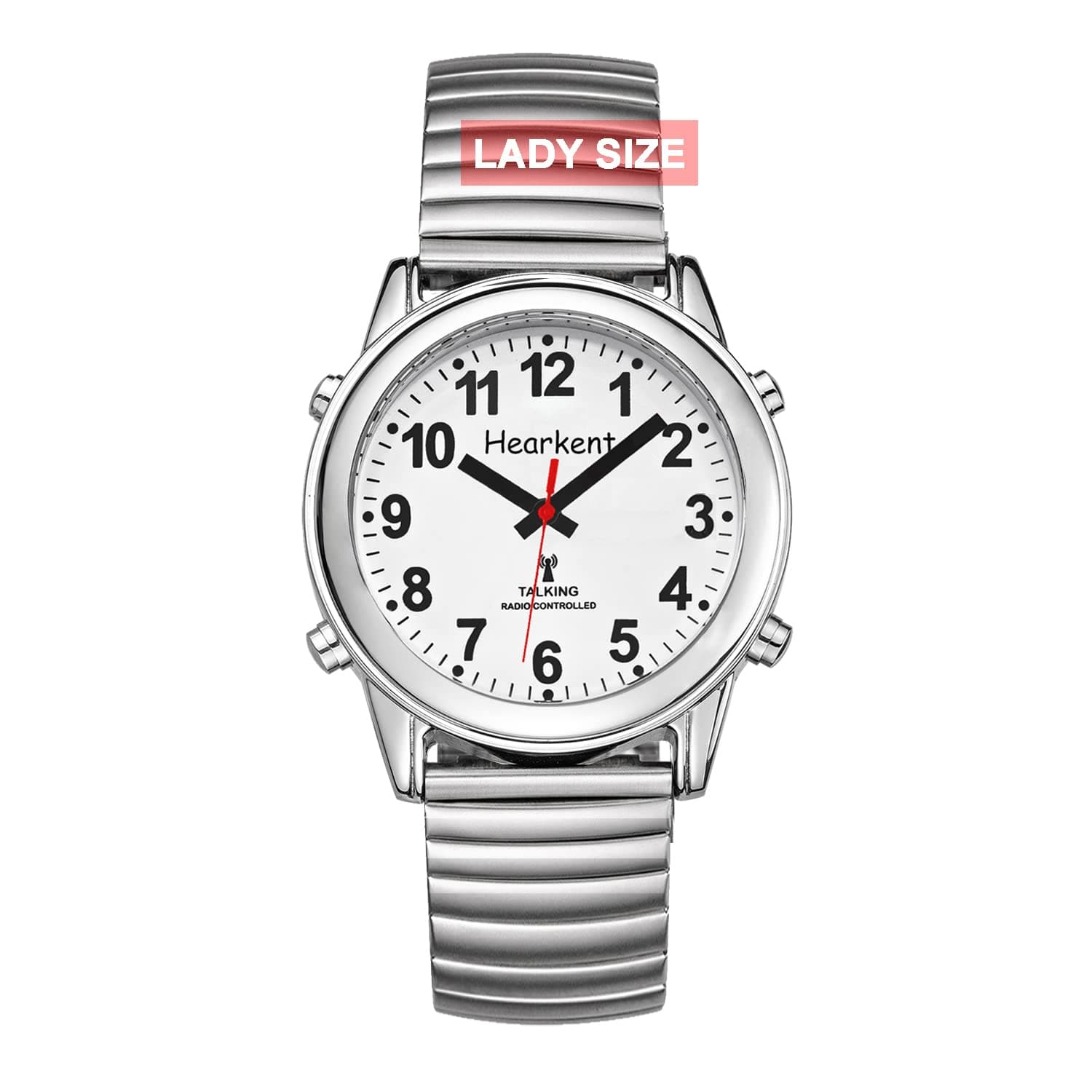 Atomic Talking Watch with Large Numbers and Expandable Strap self-Setting for Visually impaired Blind or Elder People