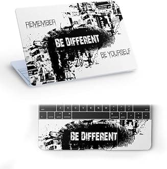 Be Different Top+Wrist Pad Vinyl Laptop Skin/Sticker/Cover for 17 to 17.3 Inches Laptops Laminated-Removable-HD Quality Compatible for Hp-Dell-Sony-Lenovo-Asus etc.(16.5x11 Inches)