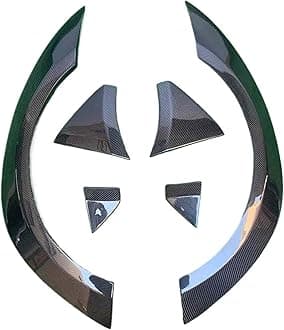 Compatible For BMW M3 G80 M4 G82 G83 21+ Carbon Fiber Wheel Eyebrow Arch Fender Flares Cover Trim Mudguards Protective Lip Strips Mud Flaps(Carbon fiber)