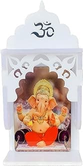 Niya Krafts Ganesh ii Car Temple Dashboard Idol Decorative Showpiece - 10 |Ganesh ji ji in Cabnet Showpieces for Car Dashboard, Home, Temple & Office