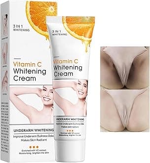 paminify Skin Whitening Cream for Body,Lightening Cream for Intimate Areas and Bleaching,Vitamin C Dark Spot Remover Corrector for Neck,Armpit,Underarm,Elbow,Inner Thigh and Knees,Bikini,1.76oz