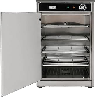 Commercial Food Warmer, 600W 110V Food Warming Cabinet 86~185℉ Temperature Control & Each Tier 22lbs Load Capacity Food Steamer Bun Warmer Machine with Digital Display Hot Boxes for Catering (5Tier)