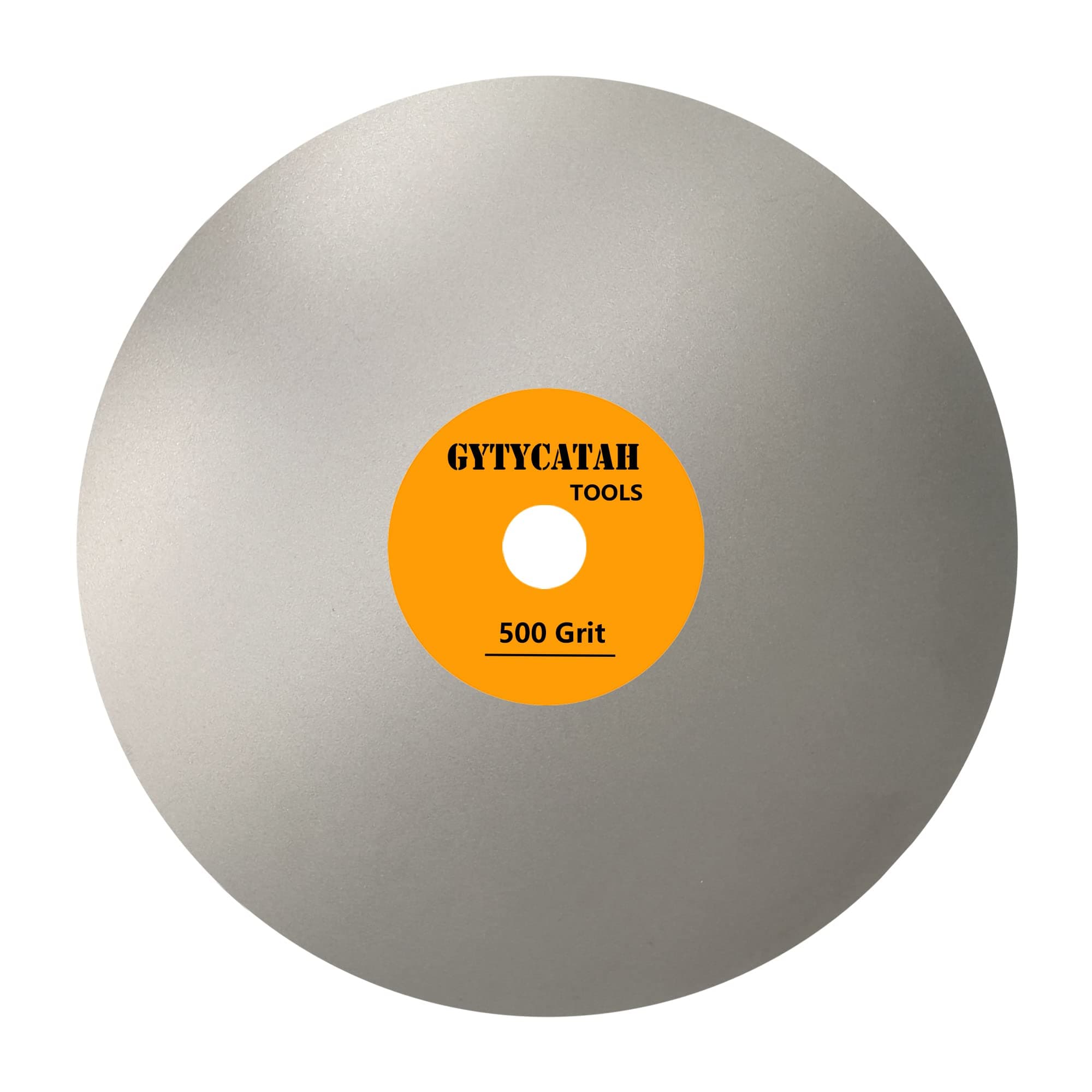 Diamond Flat Lap Disc, 6" x 1/2" Arbor, 500 Grit, Diamond Coated, For Gemstone Ceramics Stone Glass, Compatible with Faceting Machine, Angle Grinder